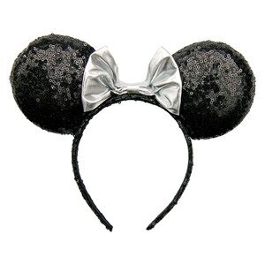 Disney Black and Silver Sequin Minnie Mouse Ears
